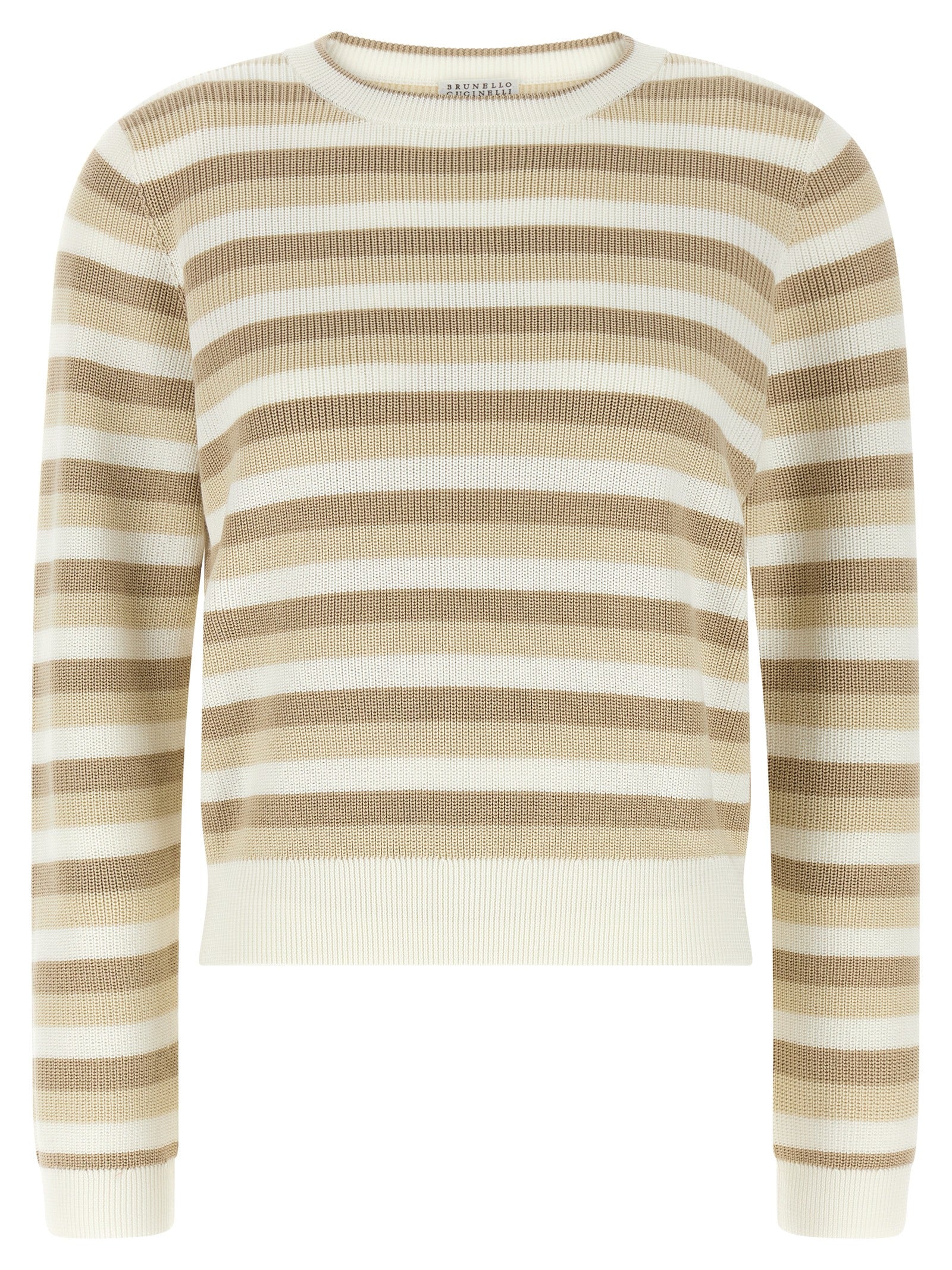 Brunello Cucinelli Brunello Cucinelli Striped Cotton Sweater