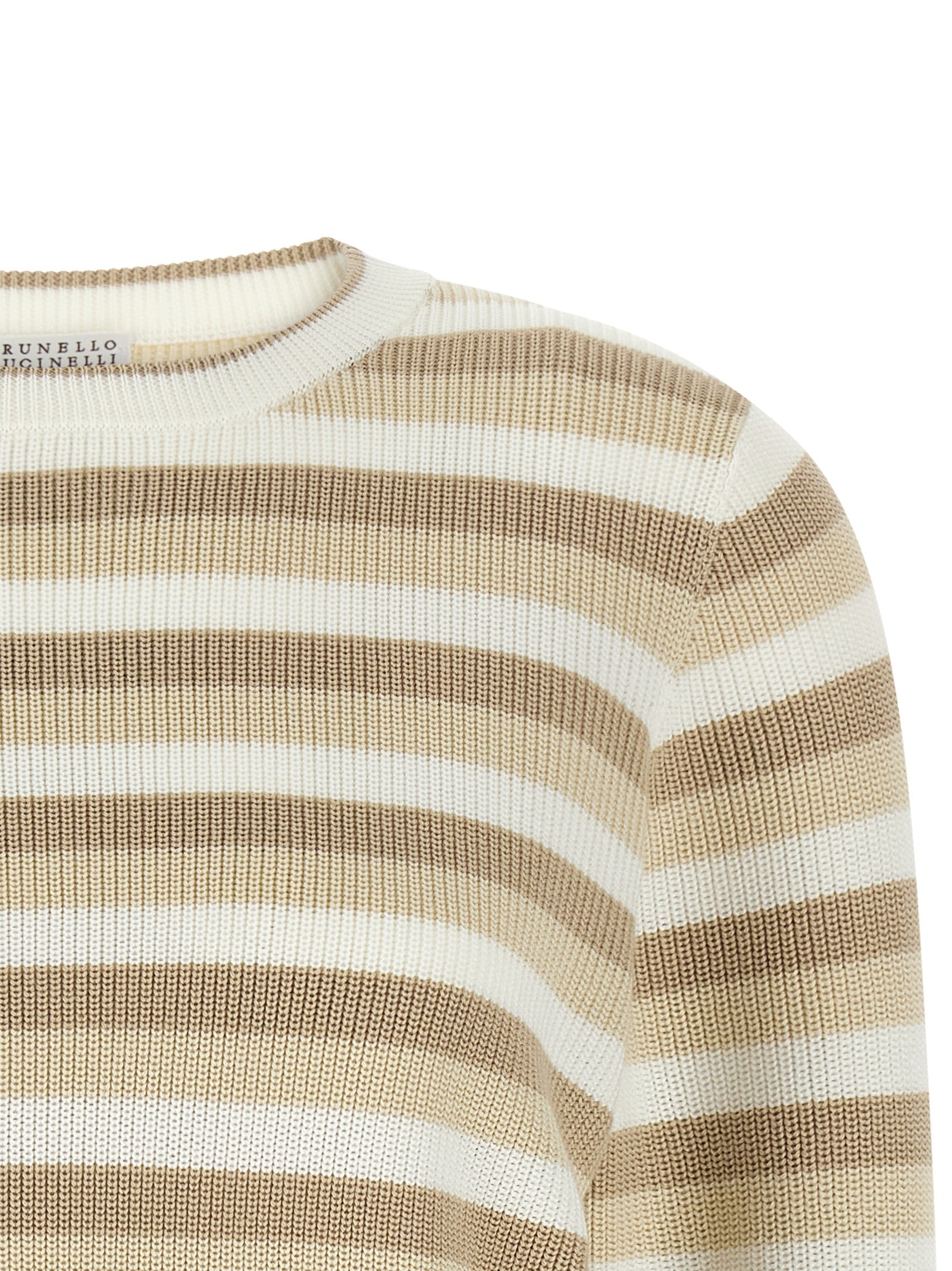 Brunello Cucinelli Brunello Cucinelli Striped Cotton Sweater