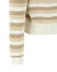 Brunello Cucinelli Brunello Cucinelli Striped Cotton Sweater