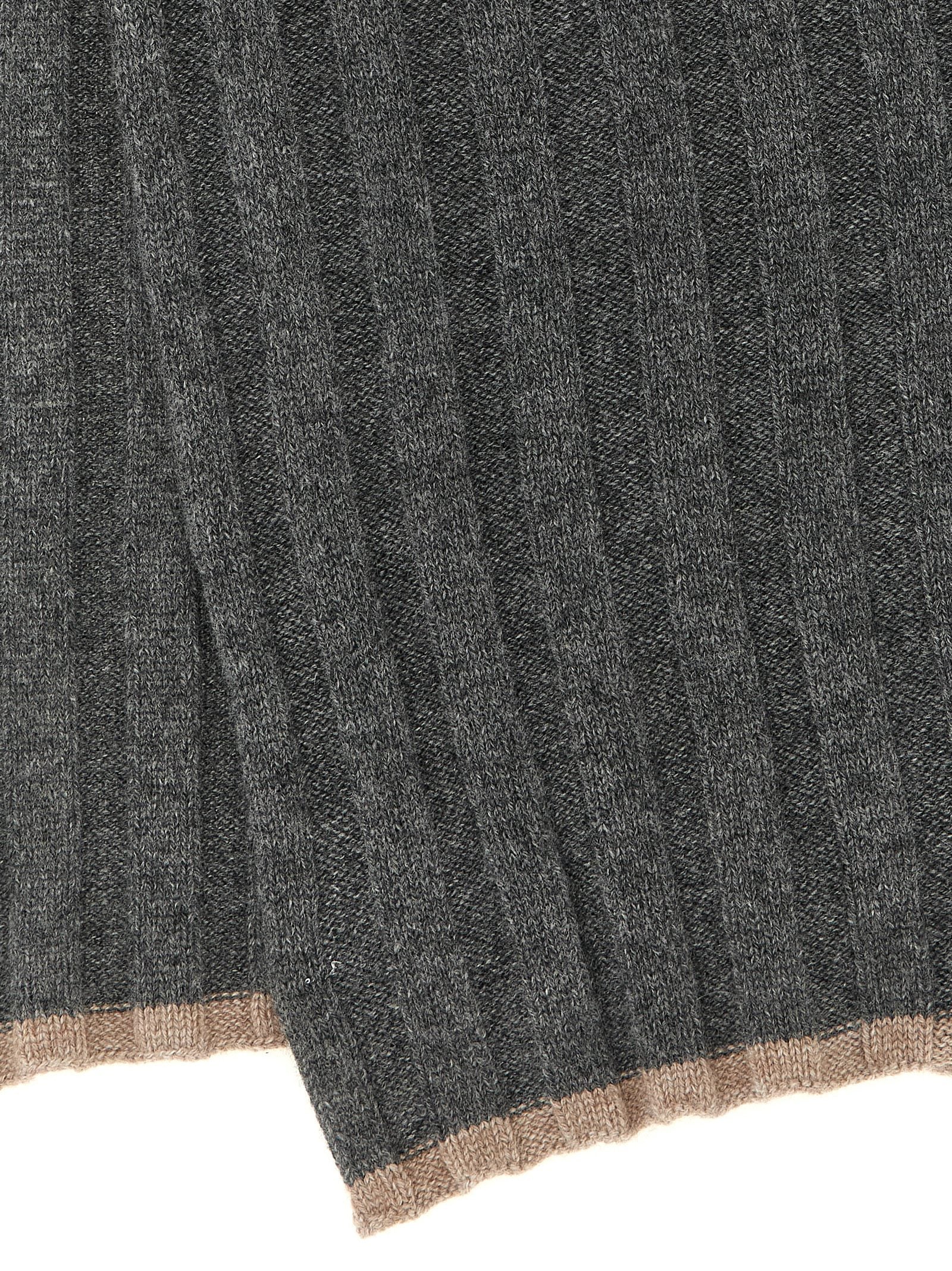 Brunello Cucinelli Brunello Cucinelli Ribbed Cashmere Knit Scarf