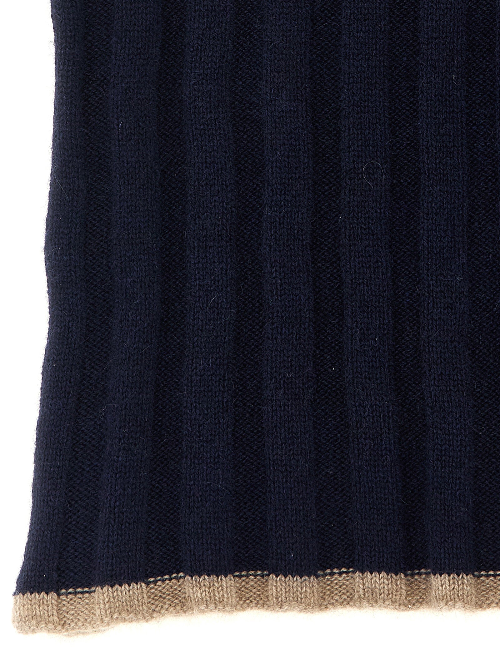 Brunello Cucinelli Brunello Cucinelli Ribbed Cashmere Knit Scarf