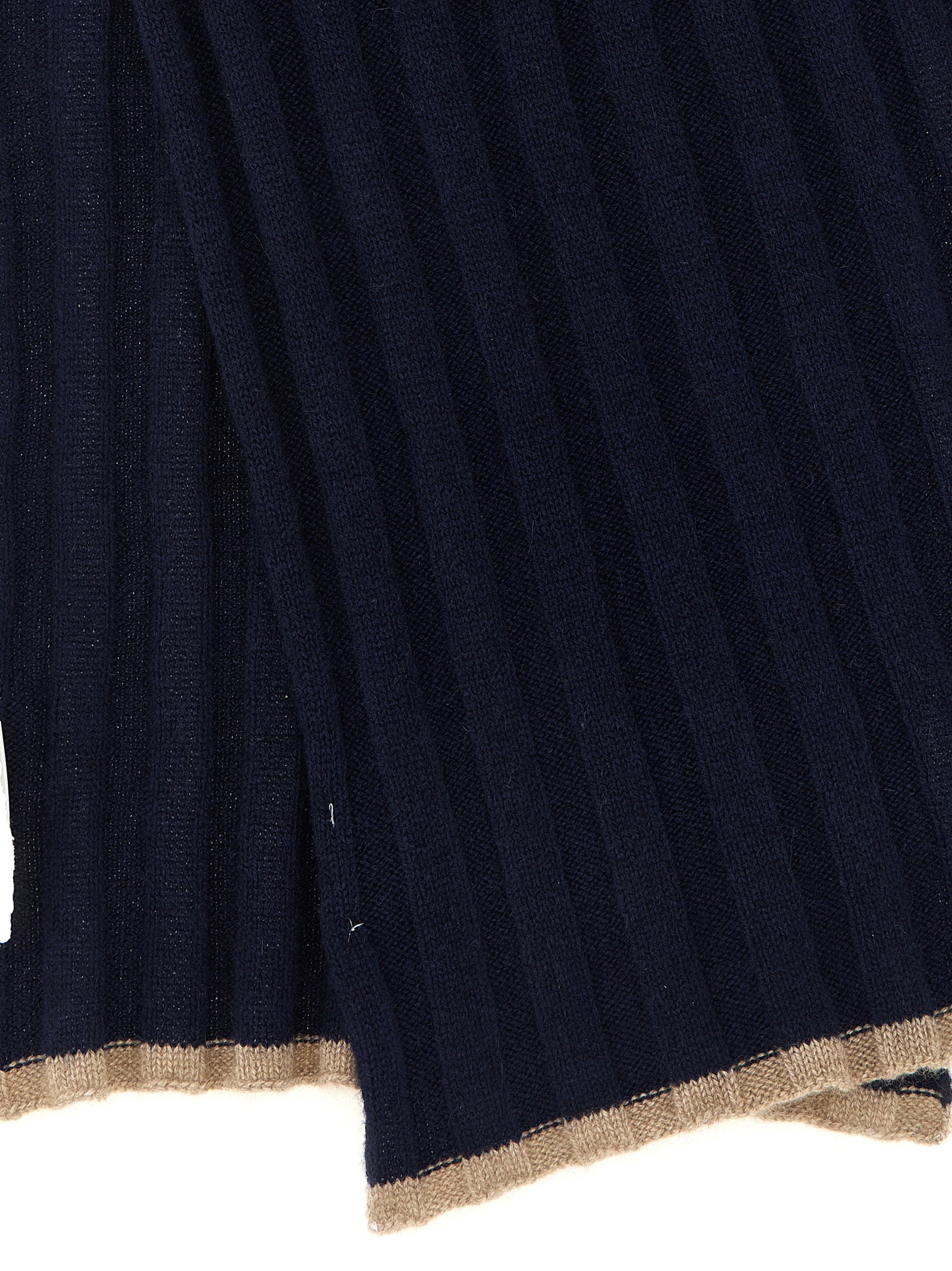 Brunello Cucinelli Brunello Cucinelli Ribbed Cashmere Knit Scarf