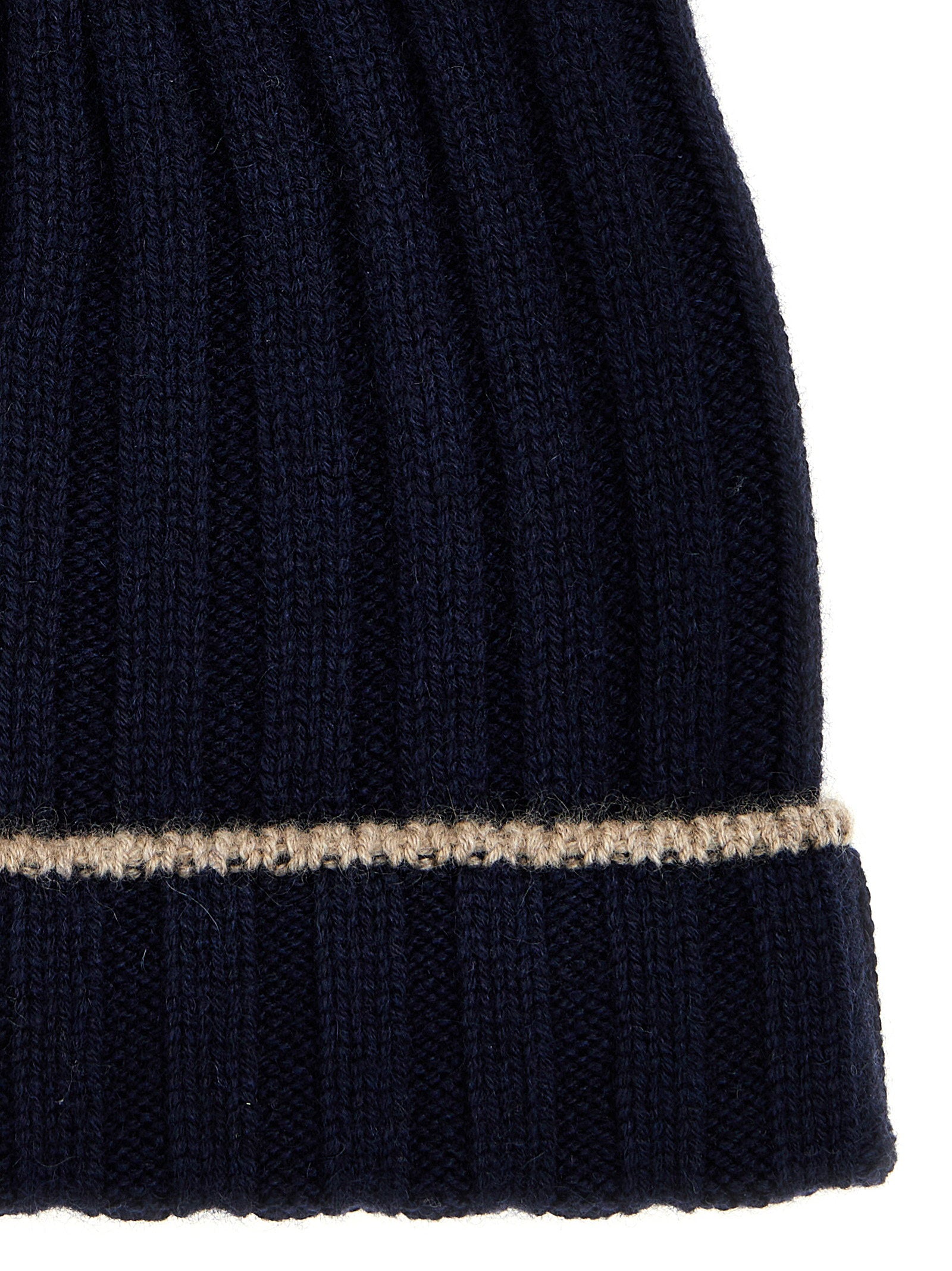 Brunello Cucinelli Brunello Cucinelli Contrast Line Beanie