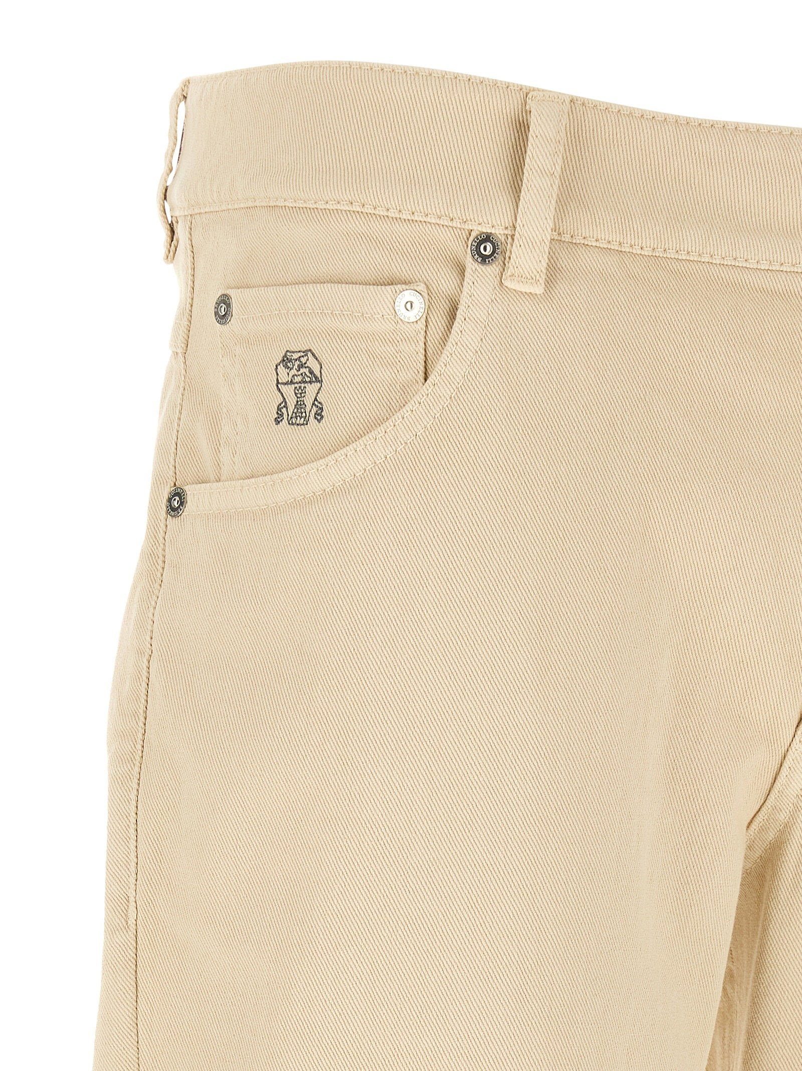 Brunello Cucinelli Brunello Cucinelli Logo Embroidery Jeans