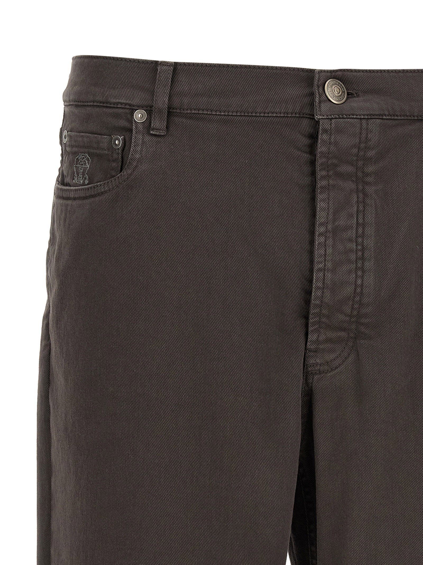 Brunello Cucinelli Brunello Cucinelli Garment-dyed Denim Jeans