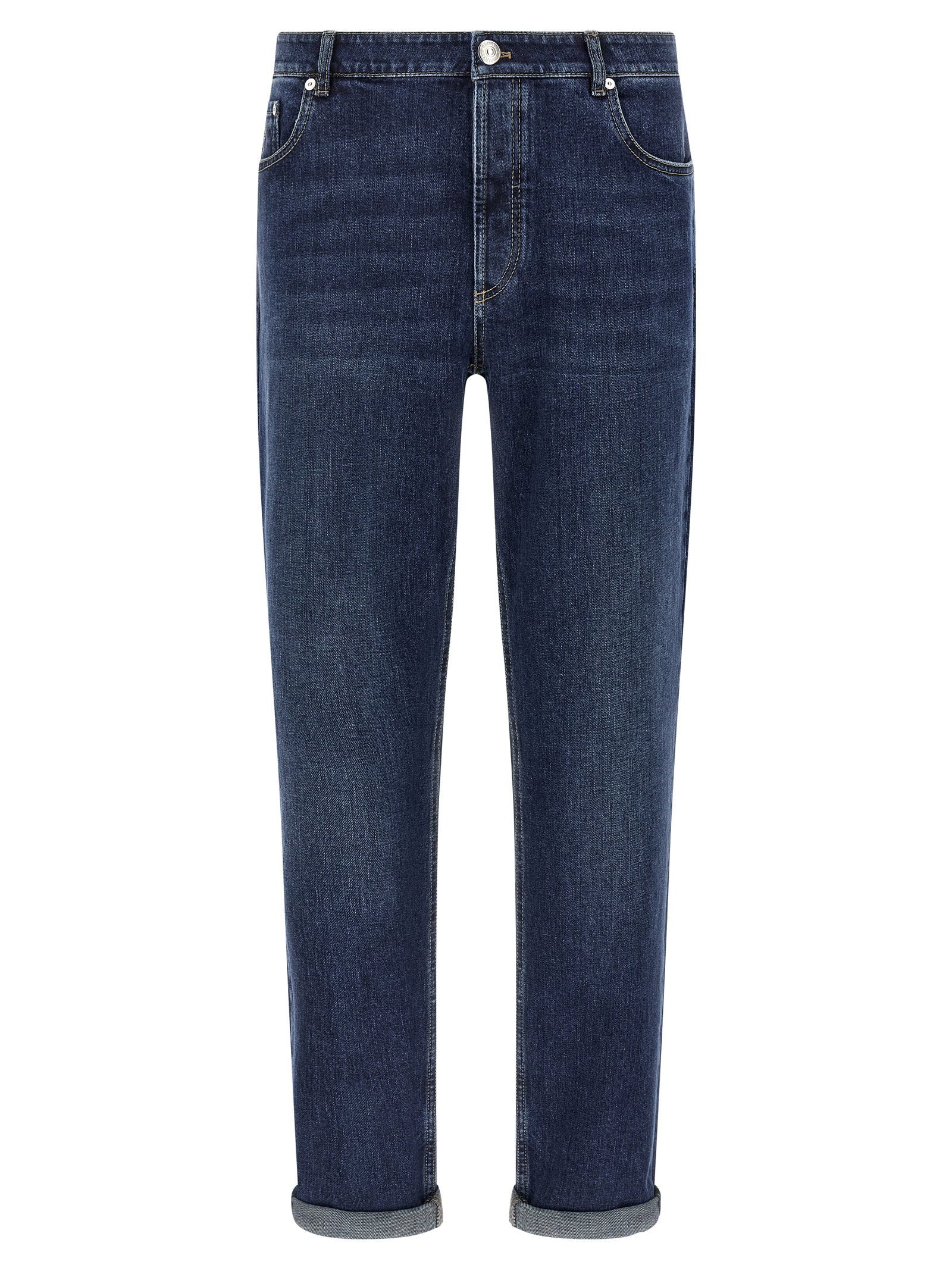Brunello Cucinelli Brunello Cucinelli Logo Embroidery Stretch Jeans