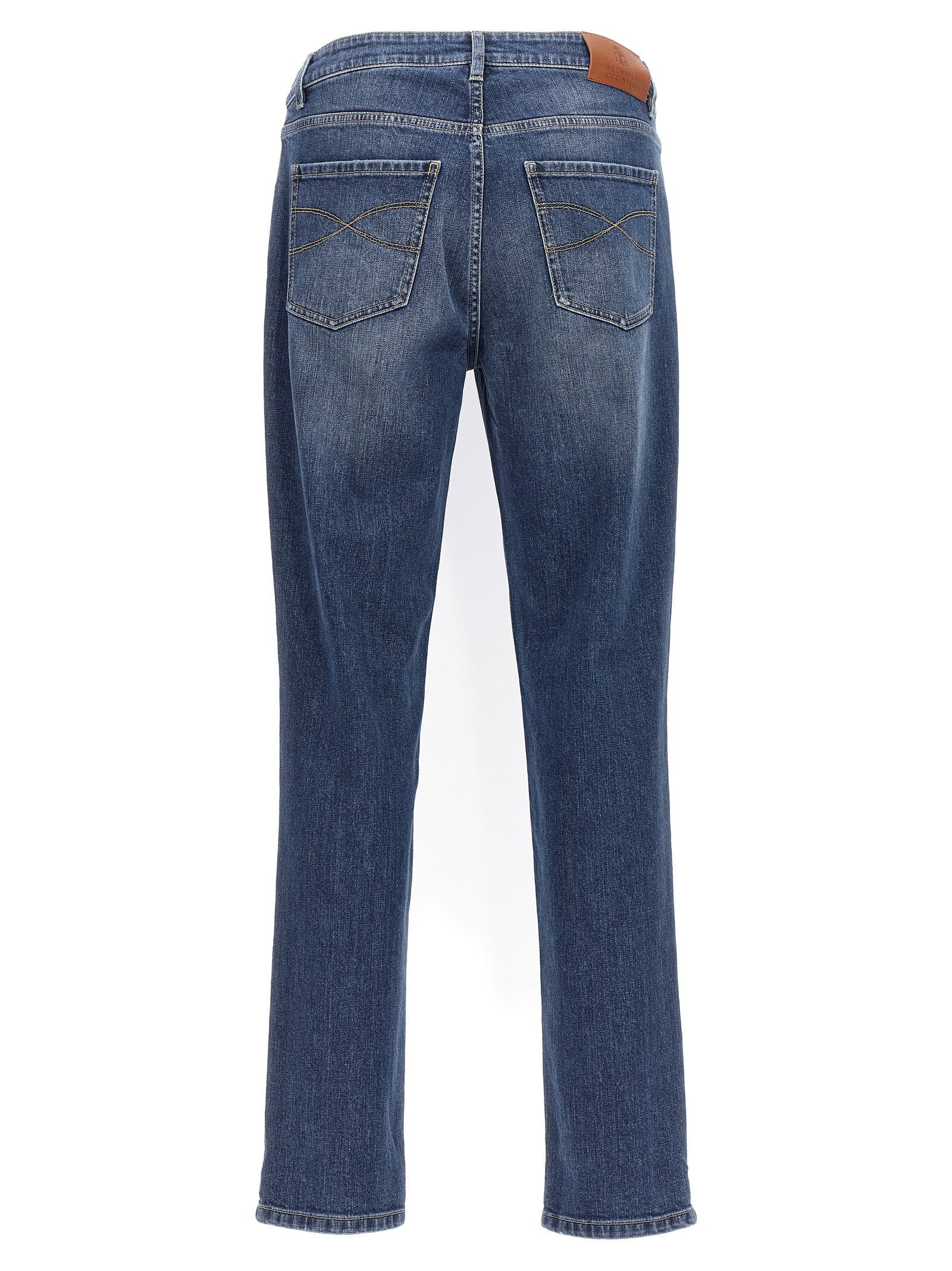 Brunello Cucinelli Brunello Cucinelli Logo Embroidery Stretch Jeans