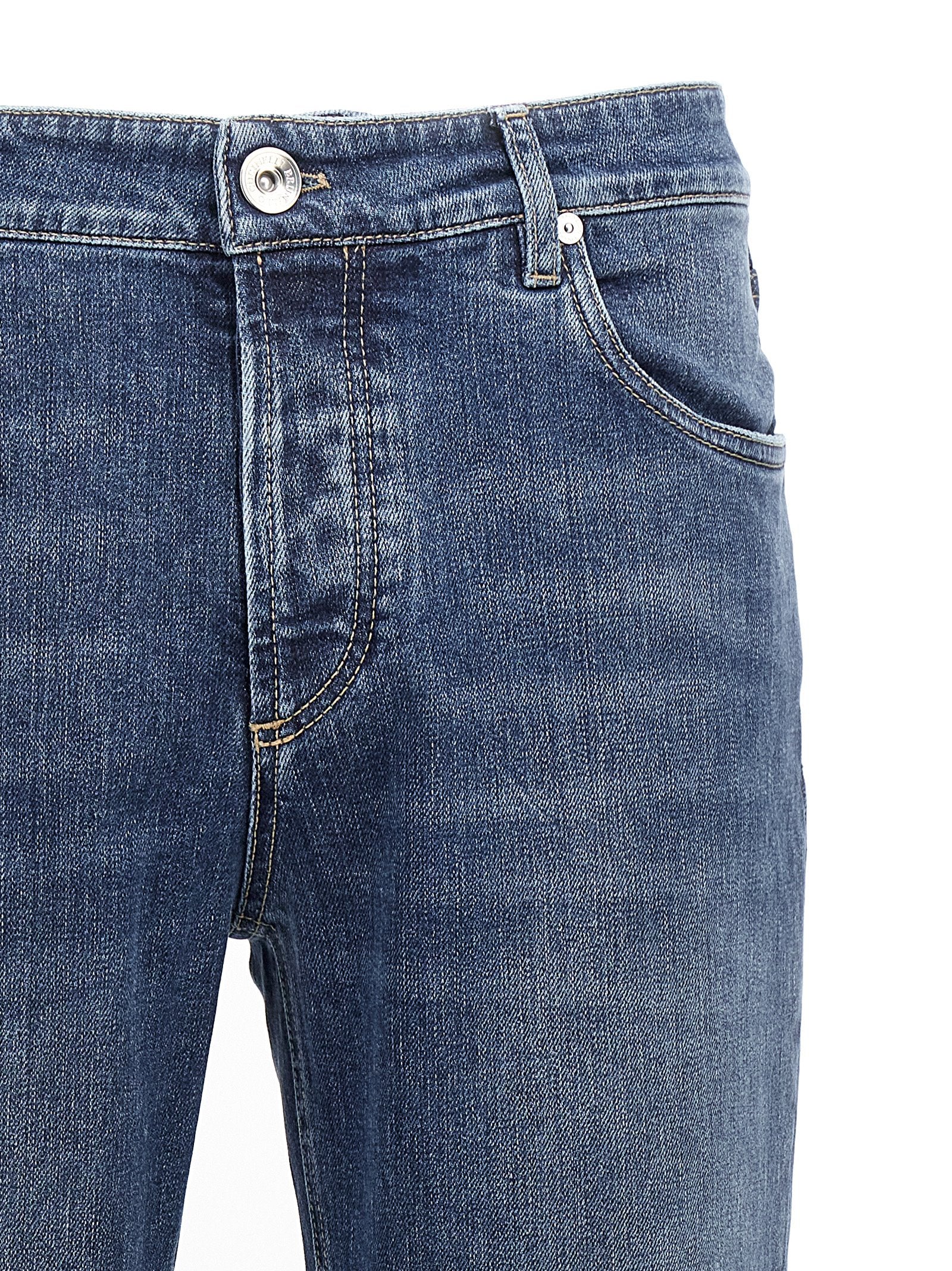 Brunello Cucinelli Brunello Cucinelli Logo Embroidery Stretch Jeans