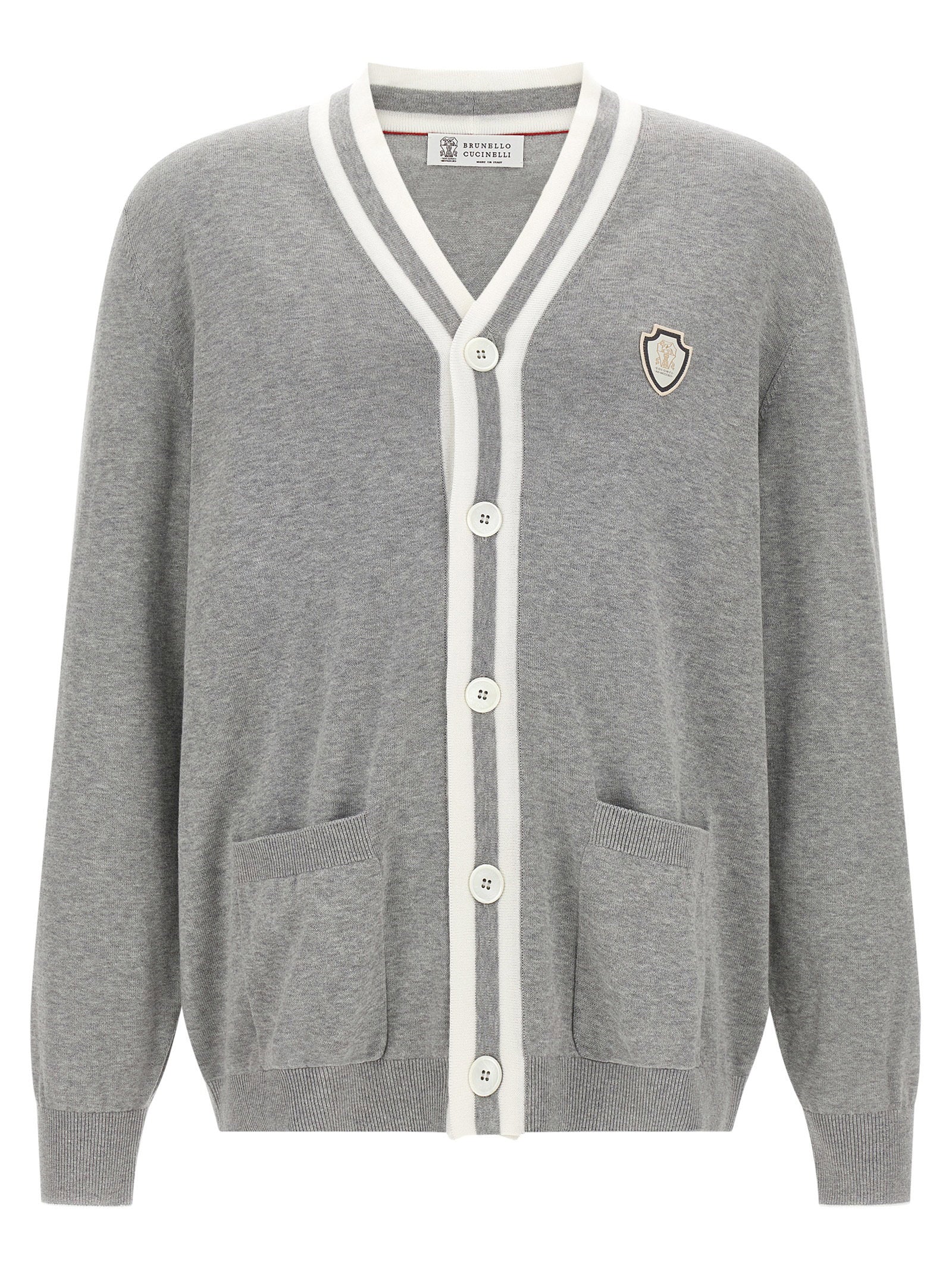 Brunello Cucinelli Brunello Cucinelli Heraldic Logo Cardigan