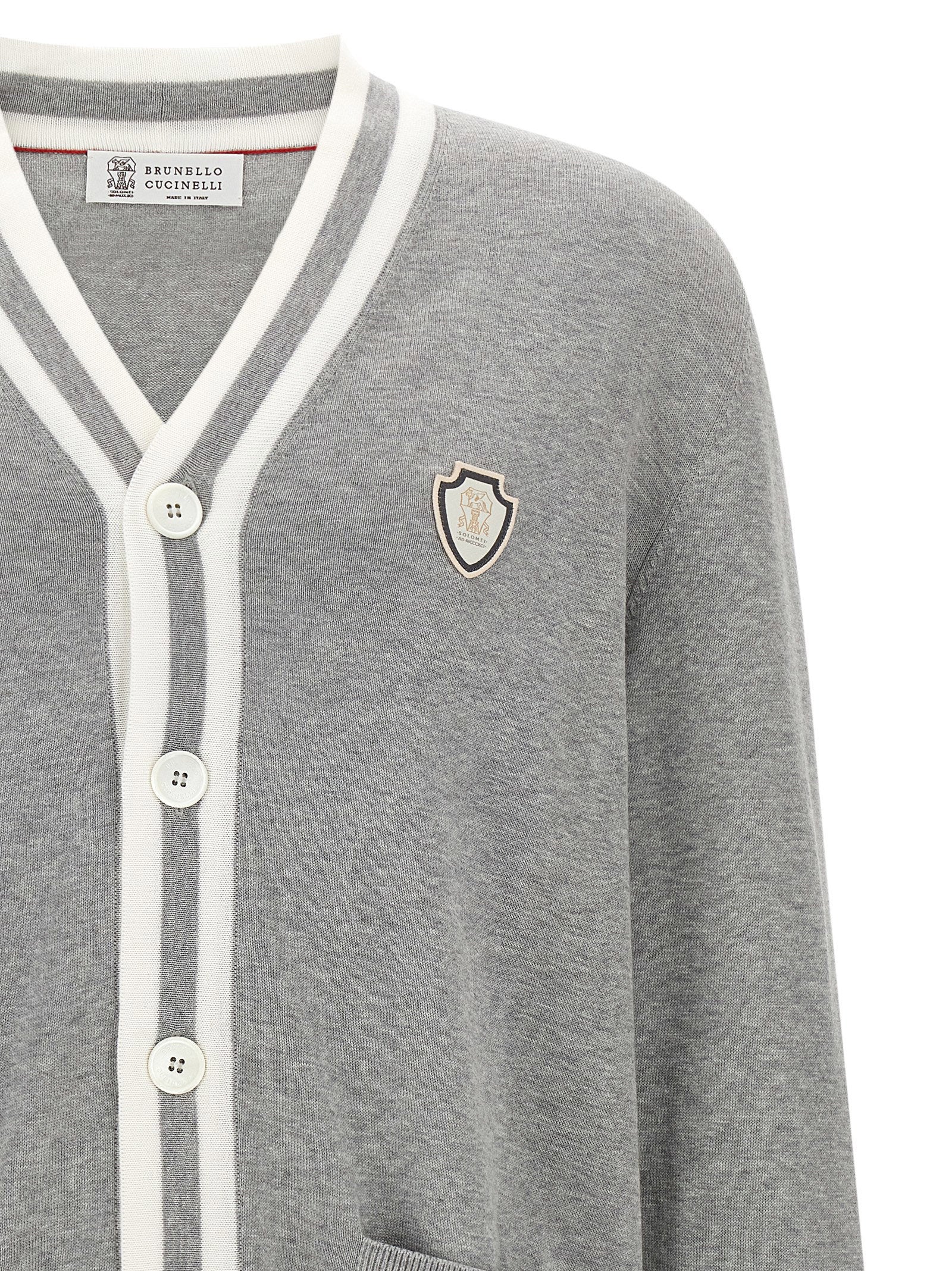 Brunello Cucinelli Brunello Cucinelli Heraldic Logo Cardigan