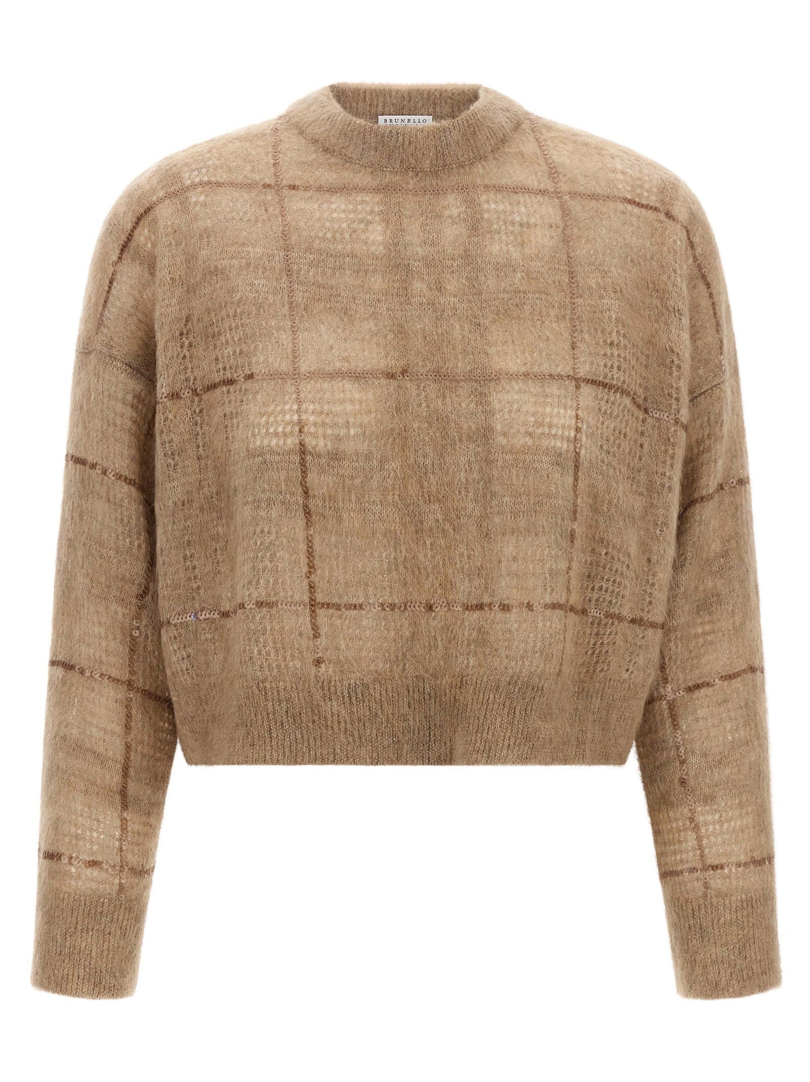 Brunello Cucinelli Brunello Cucinelli Sequin Check Sweater