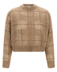 Brunello Cucinelli Brunello Cucinelli Sequin Check Sweater