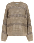 Brunello Cucinelli Brunello Cucinelli Dazzling Stripes Sweater
