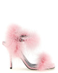 Moschino Moschino Satin Sandals And Feathers