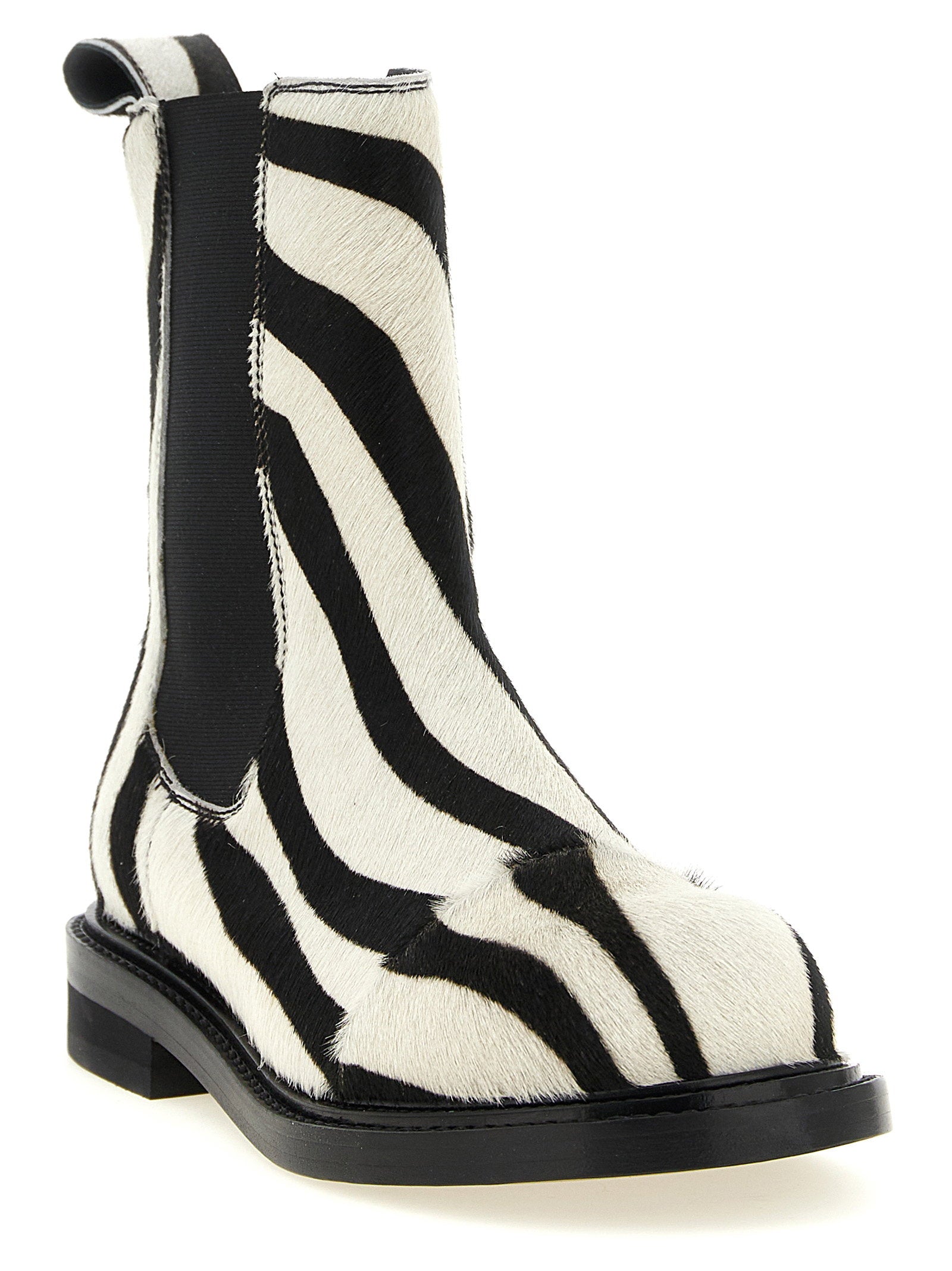 Moschino Moschino Zebra Pony Ankle Boots