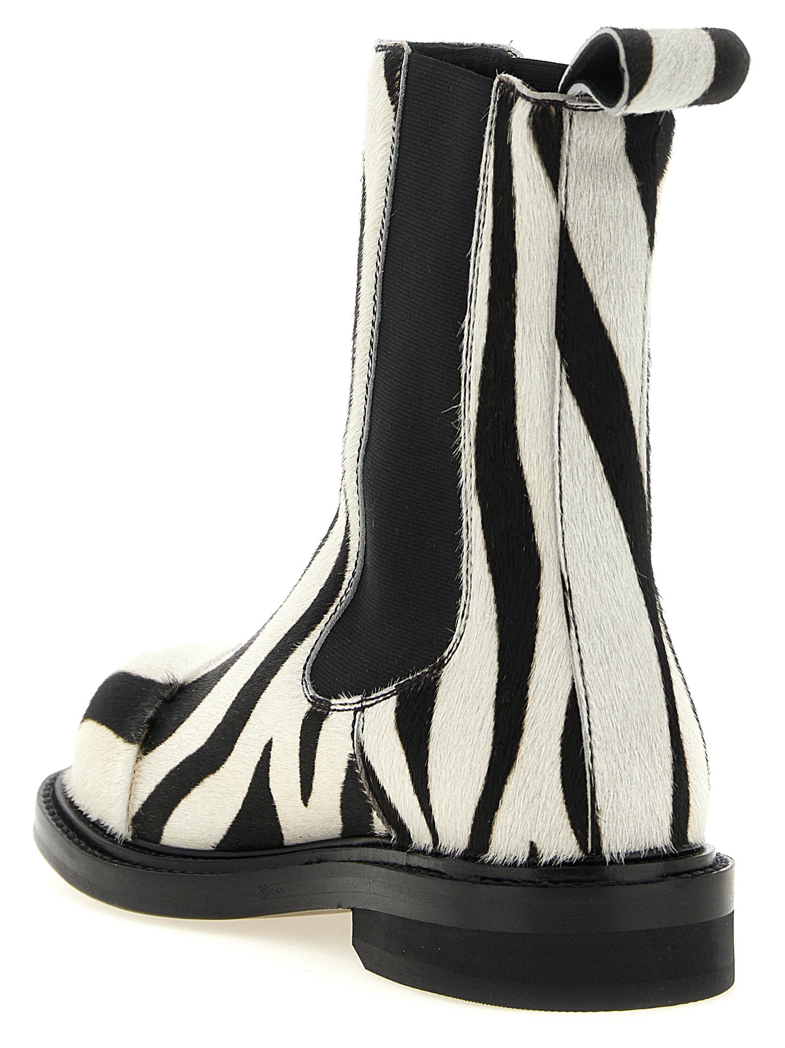 Moschino Moschino Zebra Pony Ankle Boots