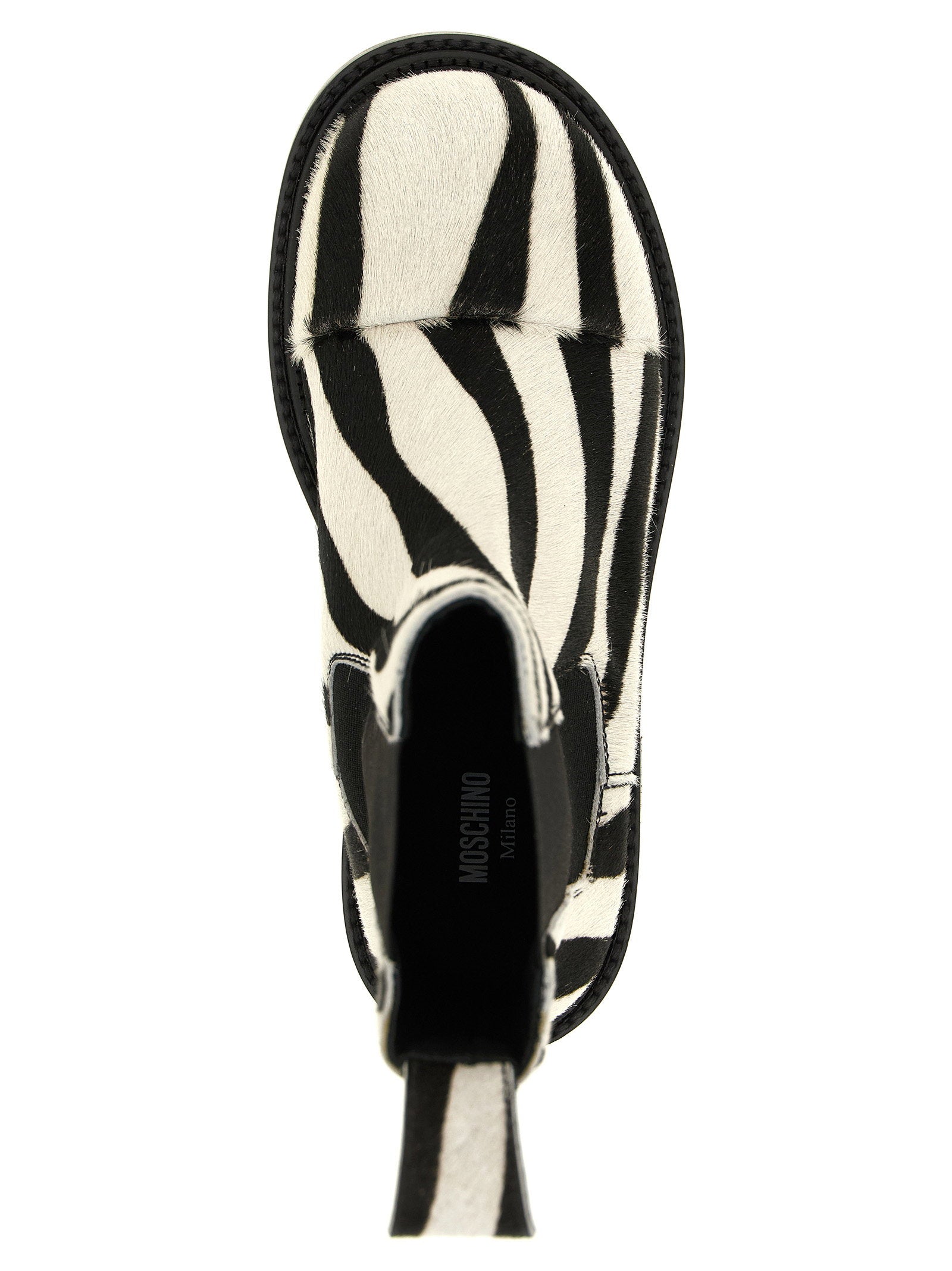Moschino Moschino Zebra Pony Ankle Boots