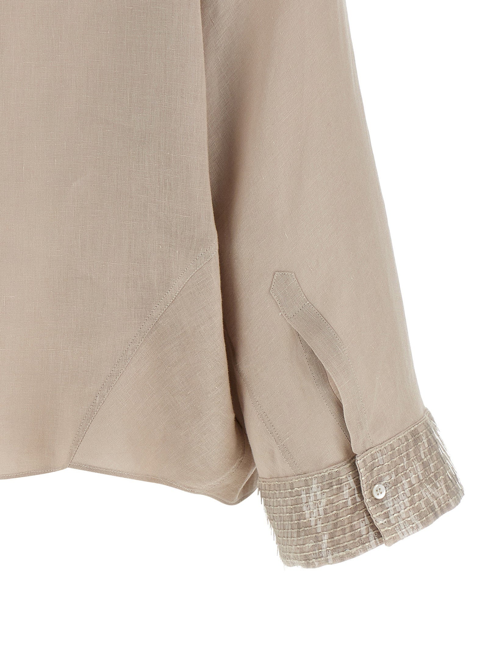 Brunello Cucinelli Brunello Cucinelli Dazzling Cascade Cuffs Shirt