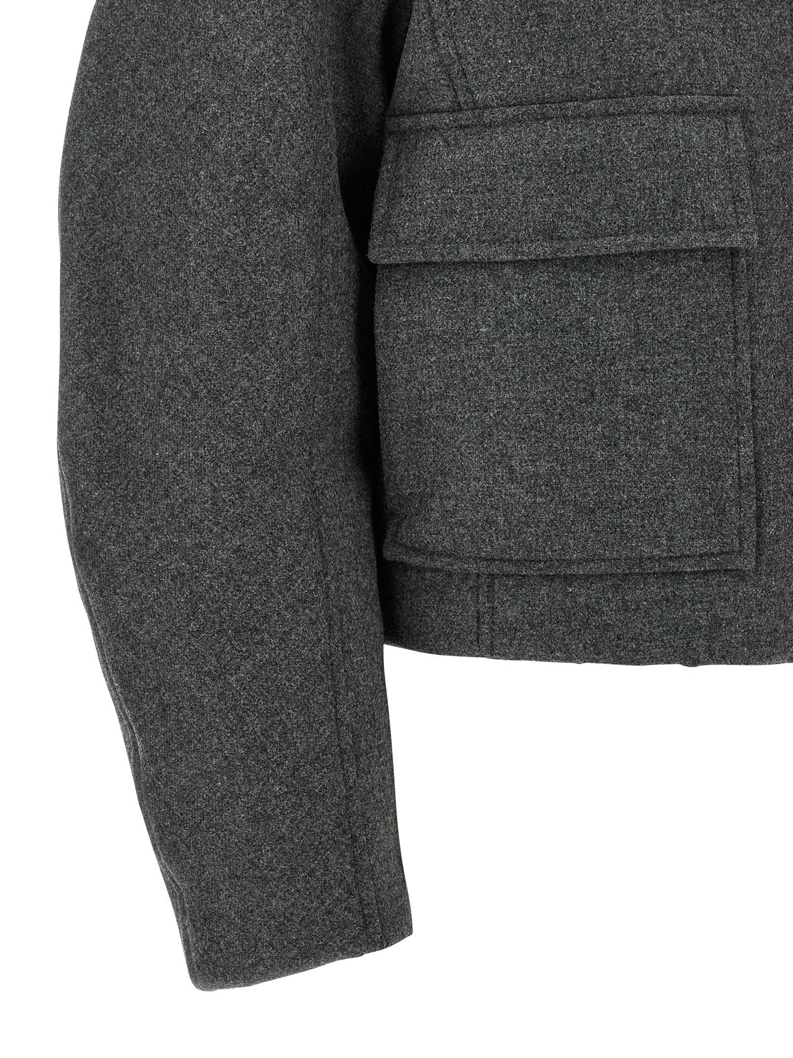 Brunello Cucinelli Brunello Cucinelli Shearling Collar Cropped Jacket