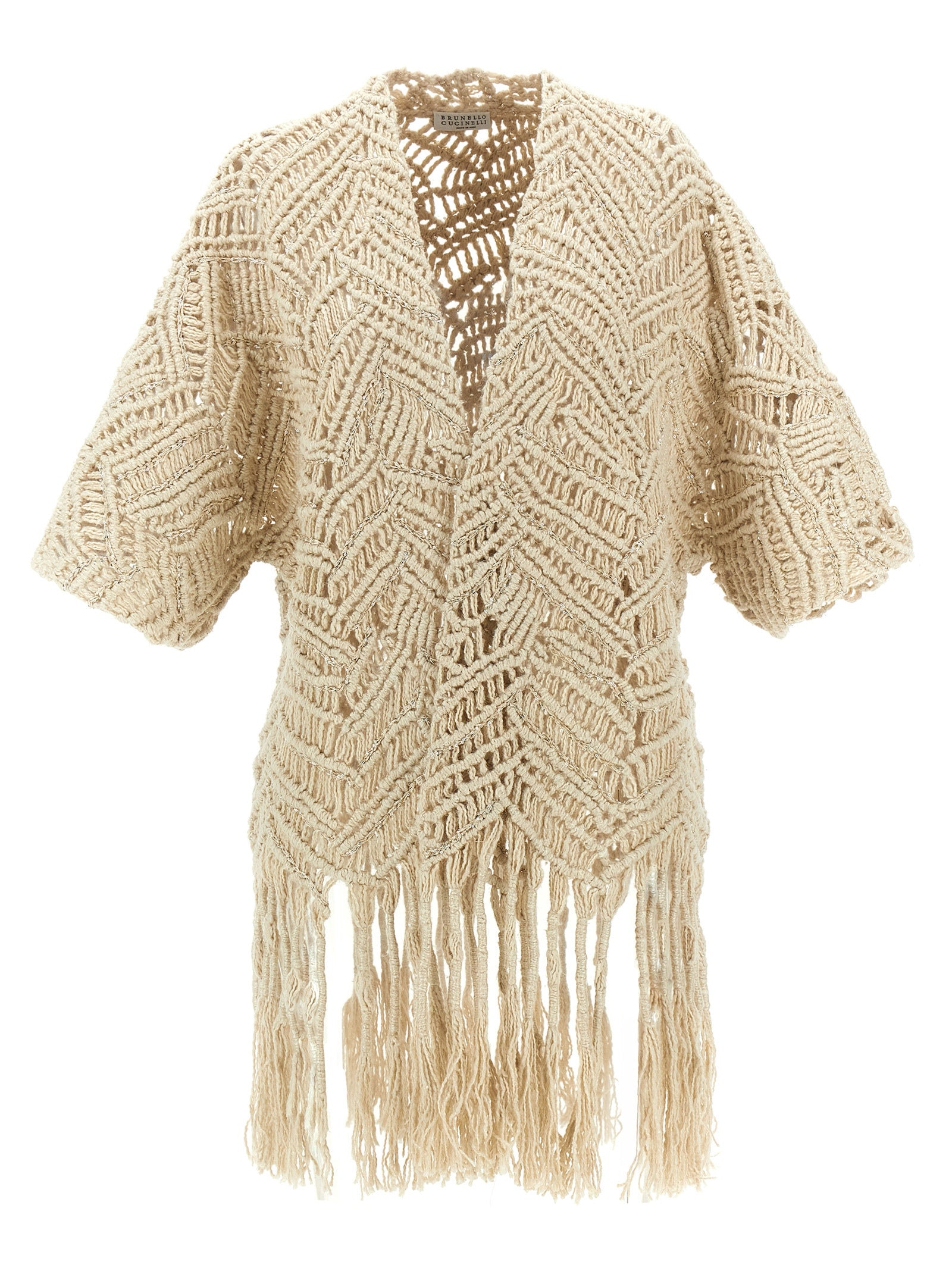 Brunello Cucinelli Brunello Cucinelli Opera Dazzling Macramé Cardigan