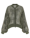Brunello Cucinelli Brunello Cucinelli Dazzling Net Embroidery Cardigan