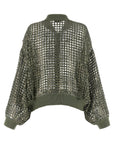 Brunello Cucinelli Brunello Cucinelli Dazzling Net Embroidery Cardigan