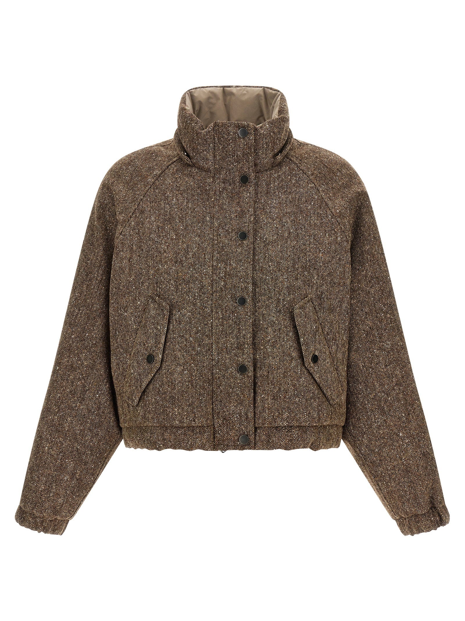 Brunello Cucinelli Brunello Cucinelli Donegal Tweed Down Jacket