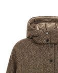 Brunello Cucinelli Brunello Cucinelli Donegal Tweed Down Jacket