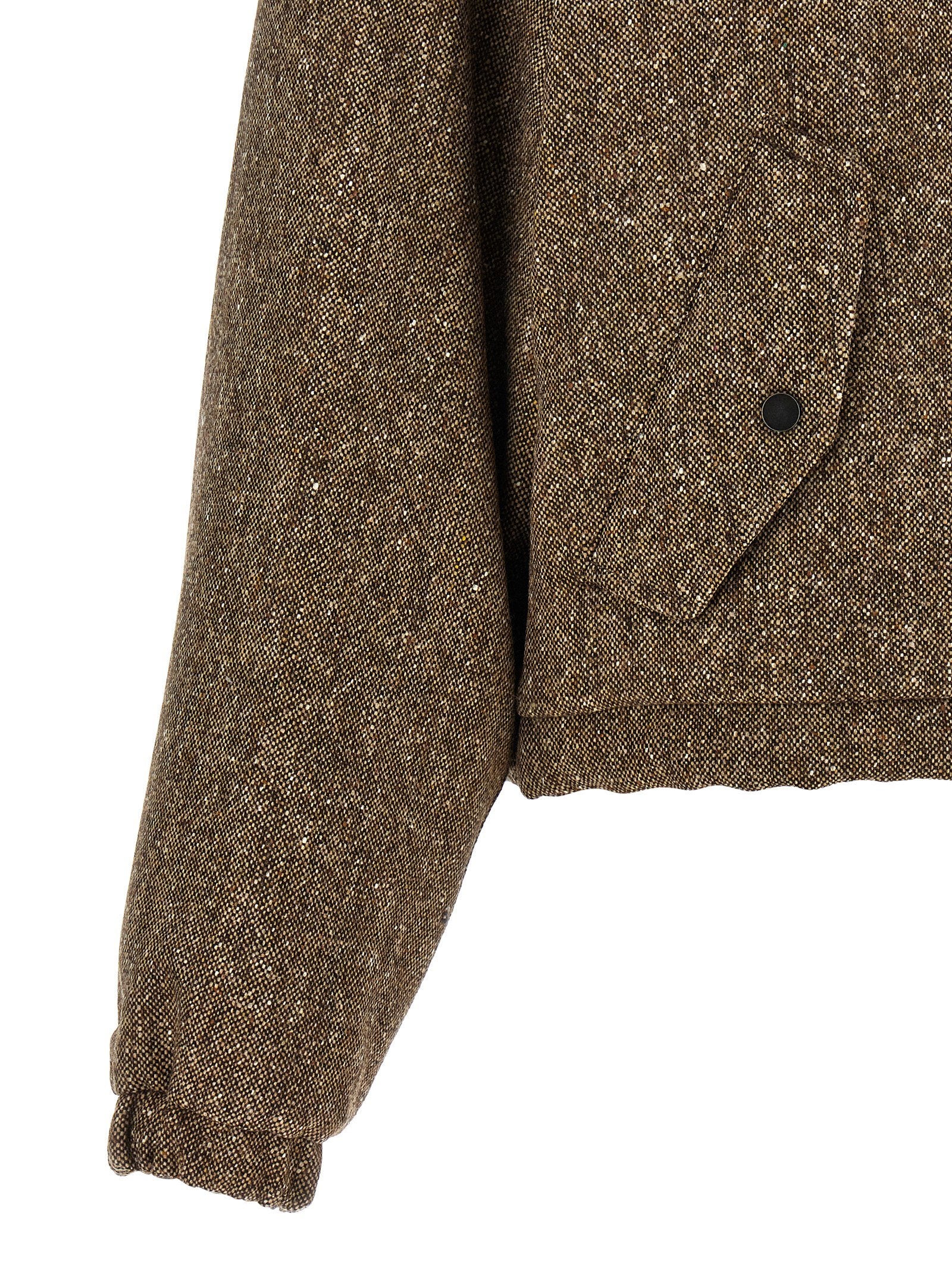 Brunello Cucinelli Brunello Cucinelli Donegal Tweed Down Jacket