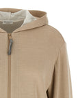 Brunello Cucinelli Brunello Cucinelli Precious Zipper Pull Hoodie