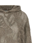 Brunello Cucinelli Brunello Cucinelli Openwork Hooded Sweater