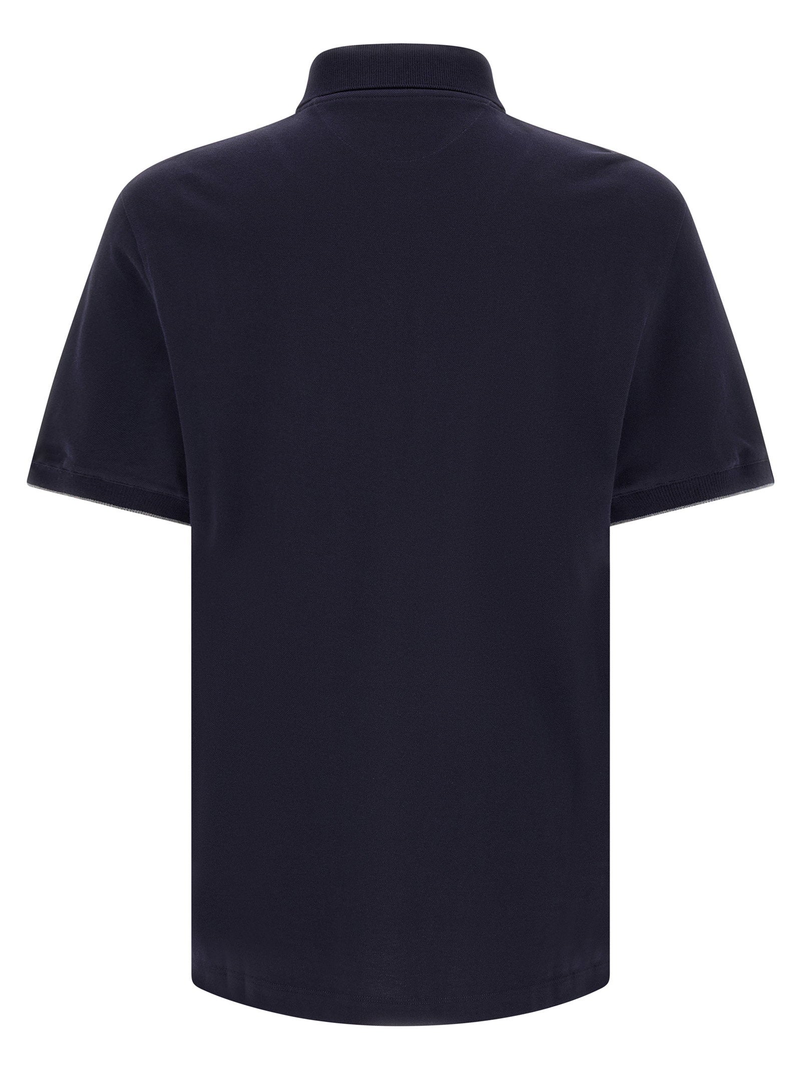 Brunello Cucinelli Brunello Cucinelli Logo Piqué Polo Shirt