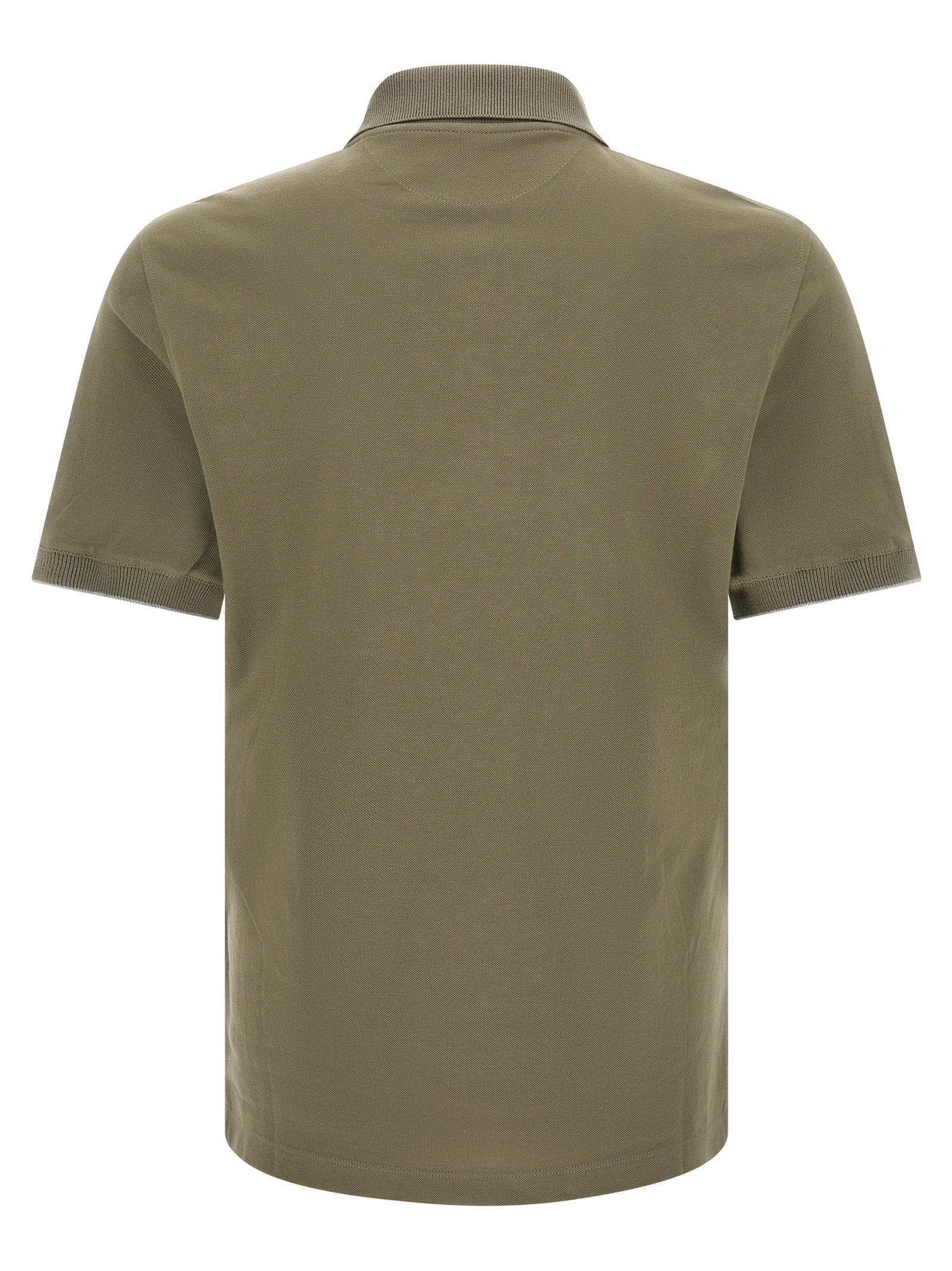 Brunello Cucinelli Brunello Cucinelli Logo Piqué Polo Shirt