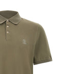 Brunello Cucinelli Brunello Cucinelli Logo Piqué Polo Shirt
