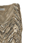 Brunello Cucinelli Brunello Cucinelli Dazzling Chevron Embroidery Top