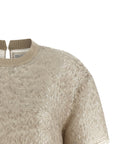 Brunello Cucinelli Brunello Cucinelli Dazzling Cascade Embroidery T-shirt