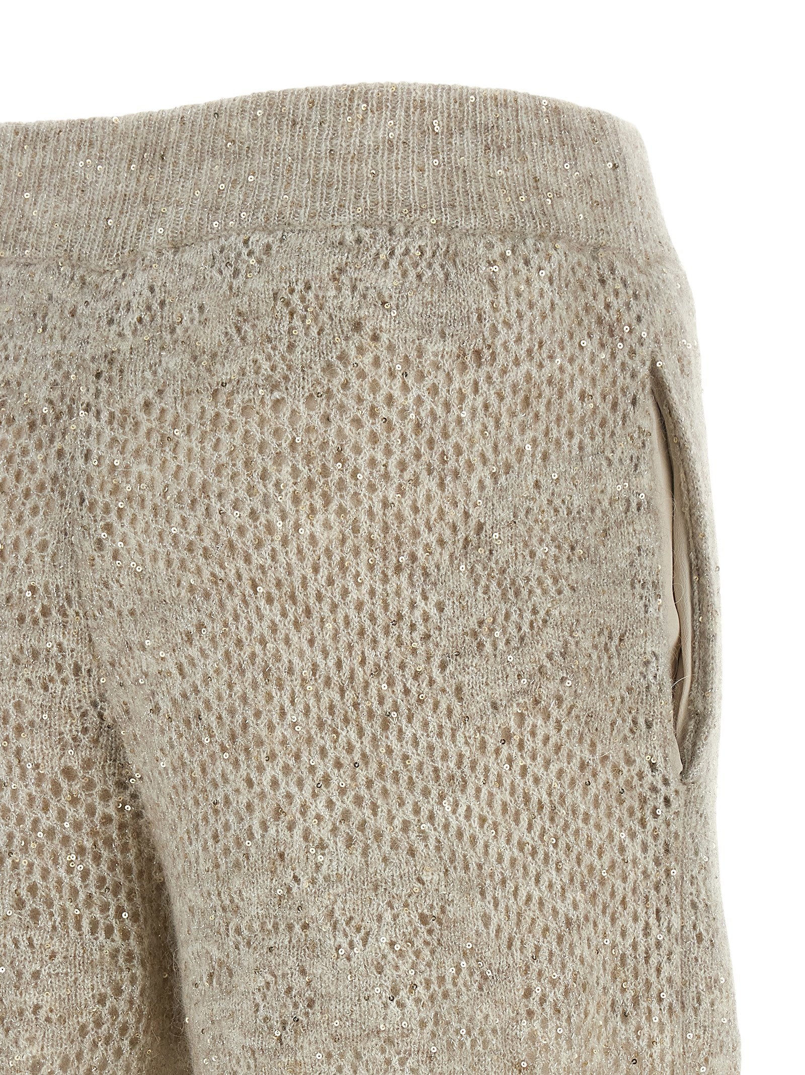 Brunello Cucinelli Brunello Cucinelli Dazzling Abstact Leaf Pants