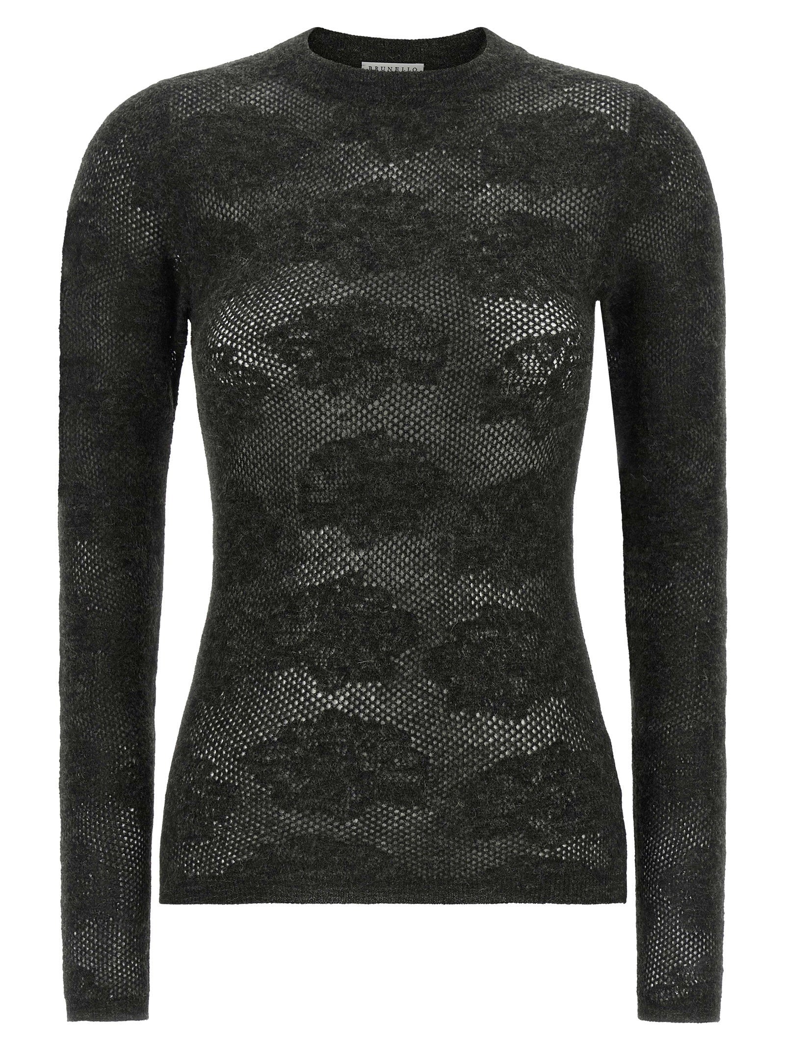 Brunello Cucinelli Brunello Cucinelli Flower Lace Sweater