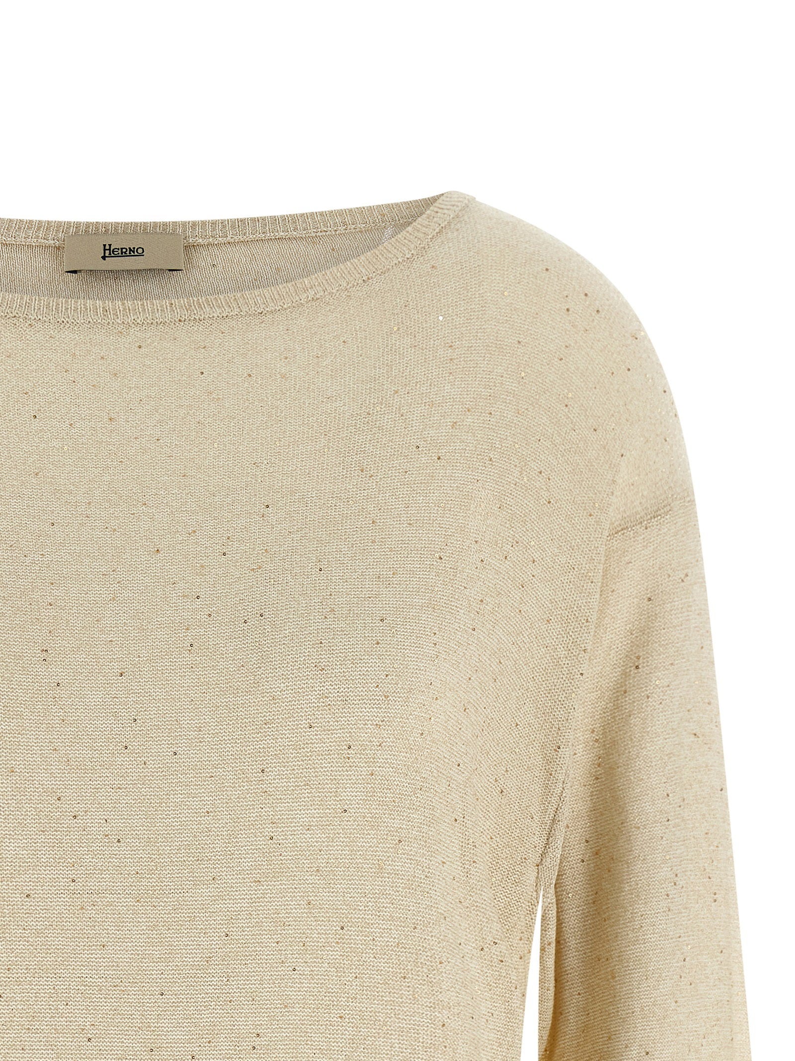 Herno Herno Lamé And Sequin Yarn Sweater