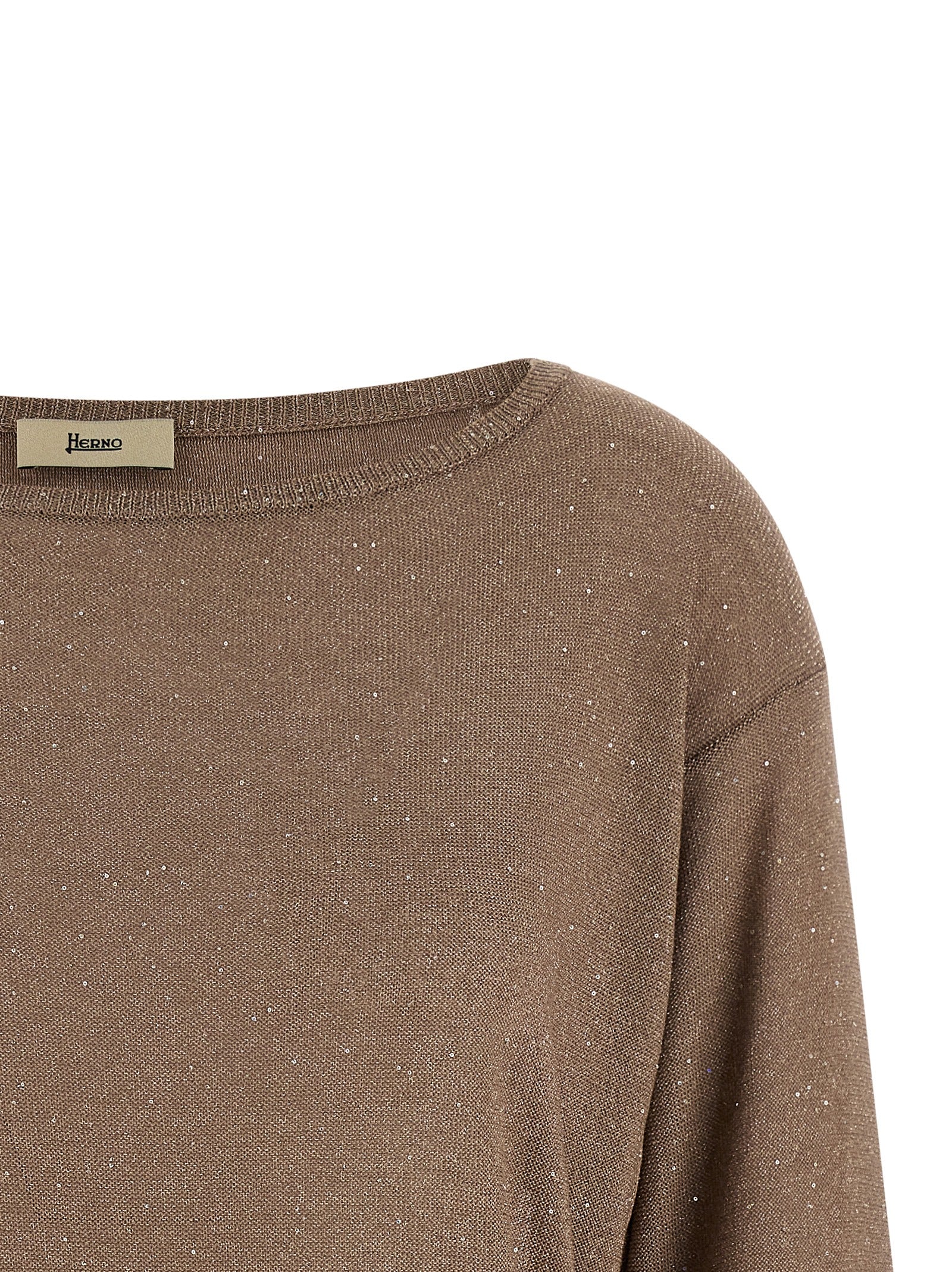 Herno Herno Lamé And Sequin Yarn Sweater