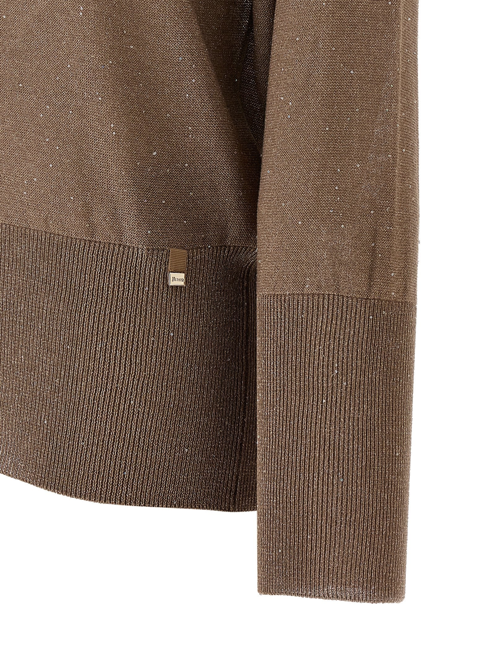 Herno Herno Lamé And Sequin Yarn Sweater