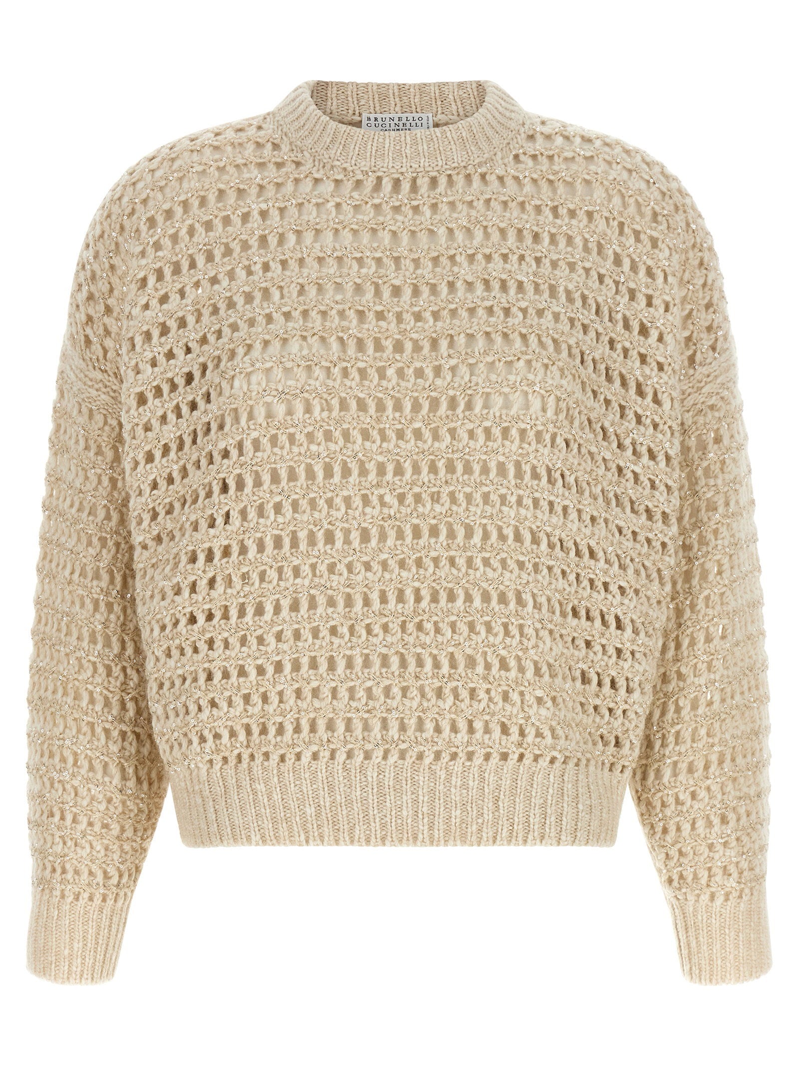 Brunello Cucinelli Brunello Cucinelli Dazzling Braids Sweater