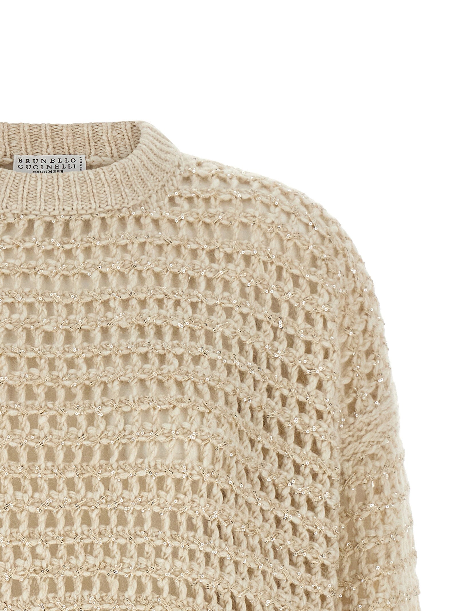 Brunello Cucinelli Brunello Cucinelli Dazzling Braids Sweater
