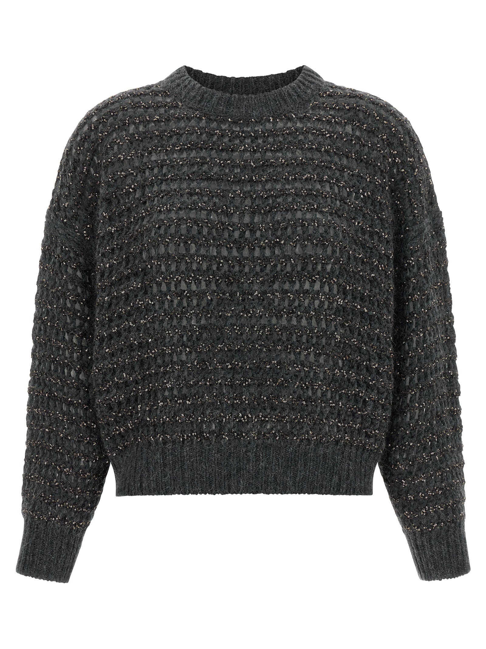 Brunello Cucinelli Brunello Cucinelli Dazzling Braids Sweater