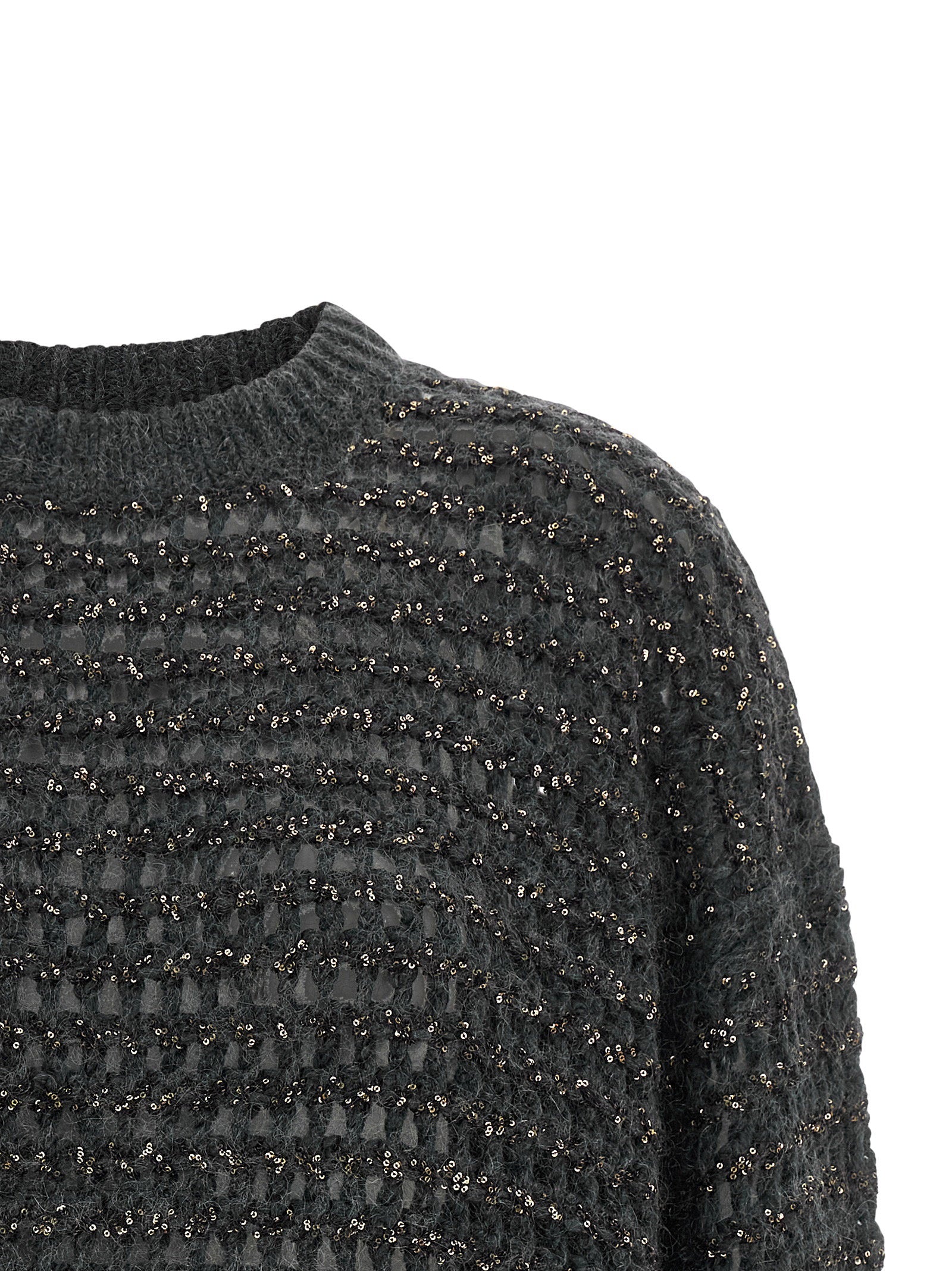 Brunello Cucinelli Brunello Cucinelli Dazzling Braids Sweater