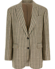 Brunello Cucinelli Brunello Cucinelli Striped Blazer