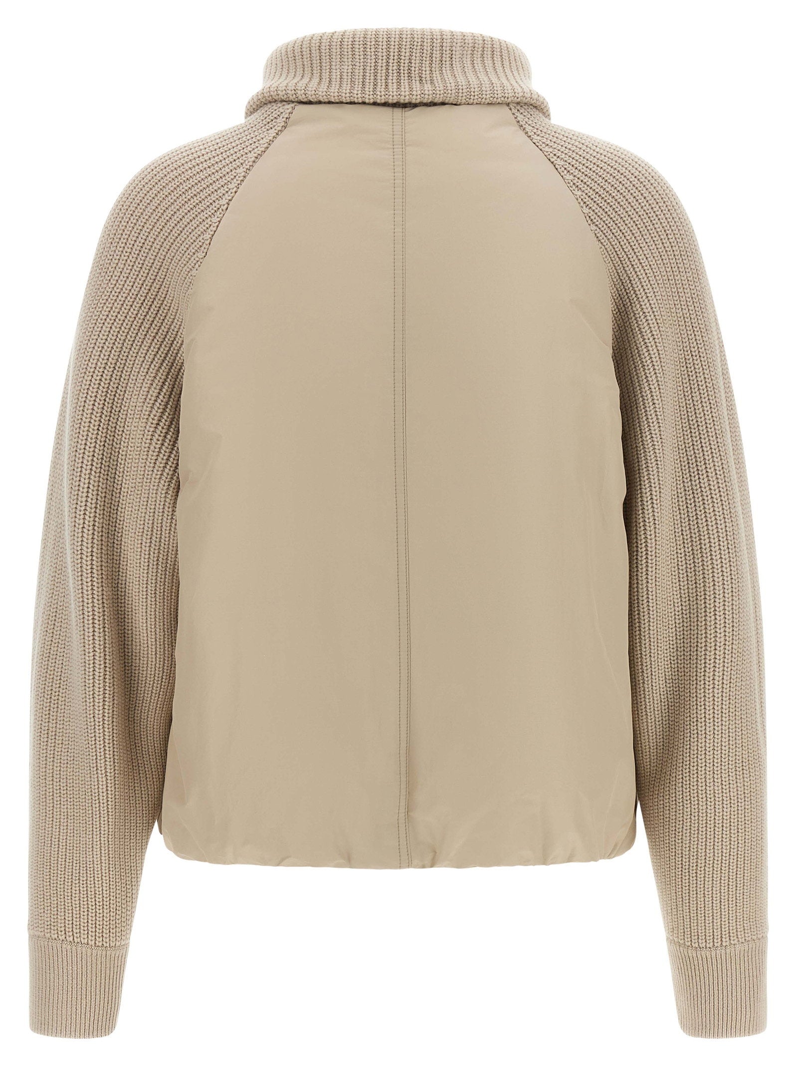 Brunello Cucinelli Brunello Cucinelli Knit Insert Down Jacket