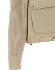 Brunello Cucinelli Brunello Cucinelli Knit Insert Down Jacket