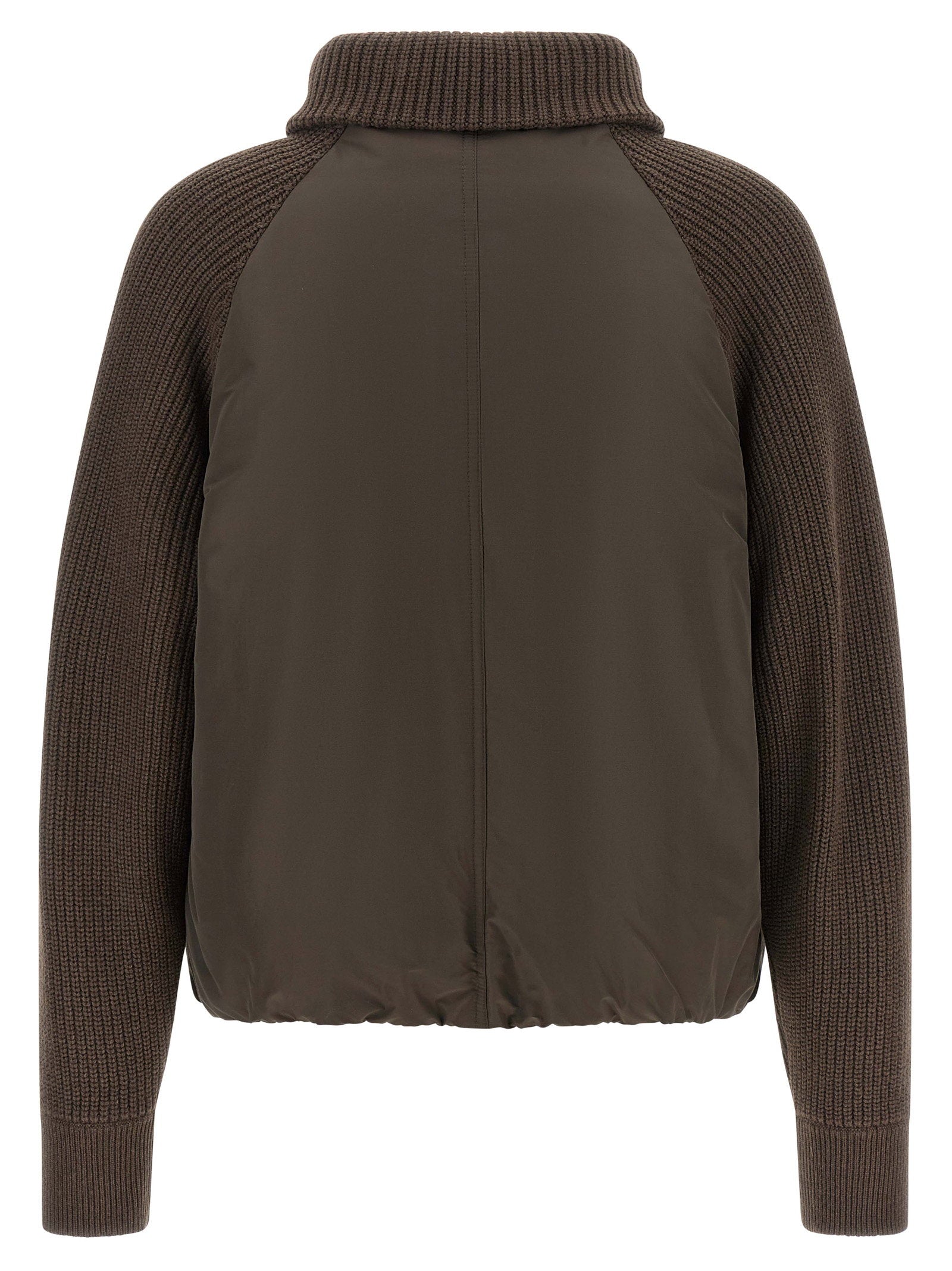 Brunello Cucinelli Brunello Cucinelli Knit Insert Down Jacket