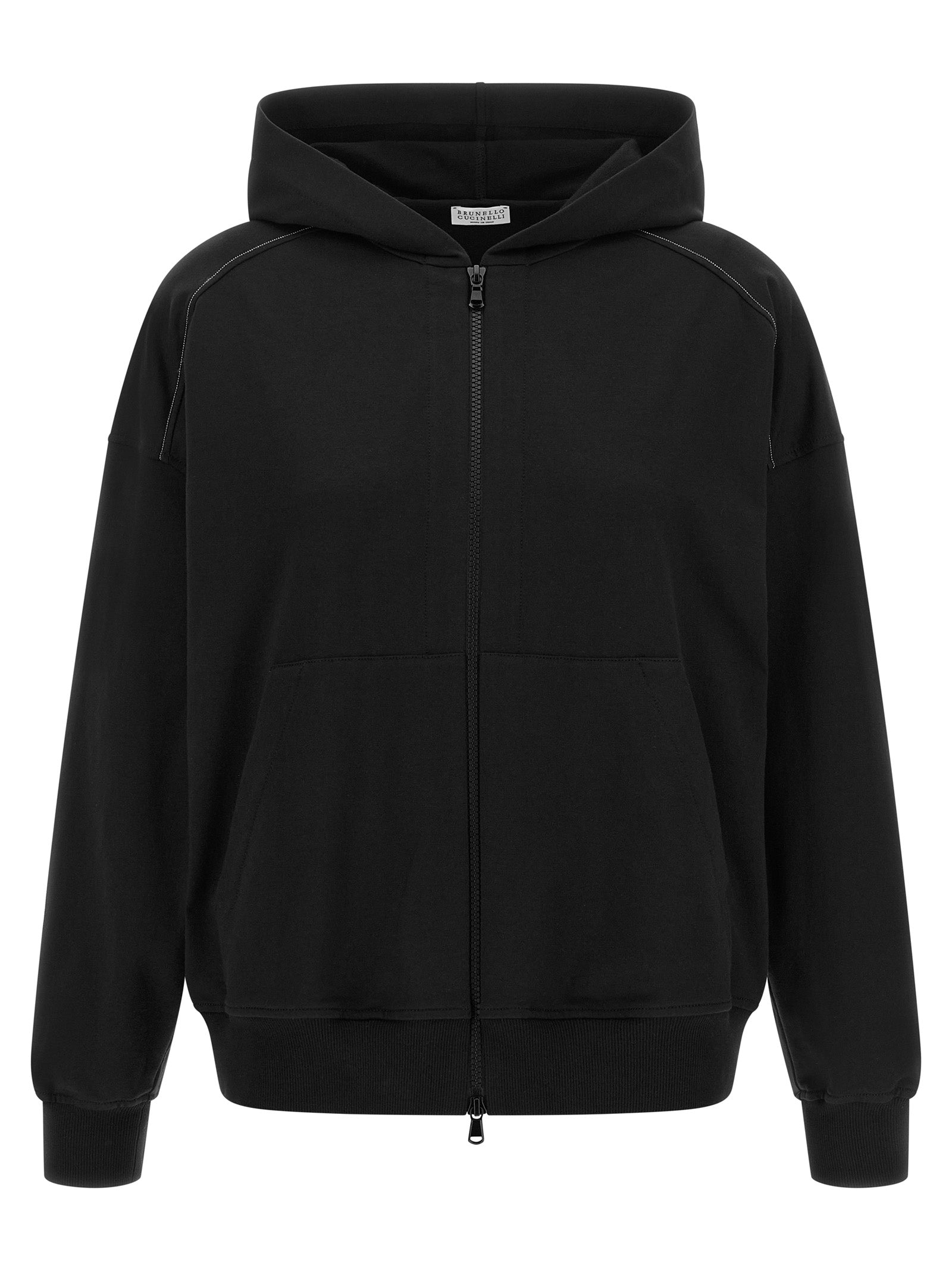 Brunello Cucinelli Brunello Cucinelli Shiny Trims Hoodie